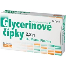 Dr. Müller Glycerinové čípky 2,2 g 12 ks