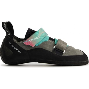 La Sportiva Дамски обувки с велкро La Sportiva Women's Aragon Climbing shoes - Clay / Hibiscus - размер 38, 5 (EU) (301-0632-0122)