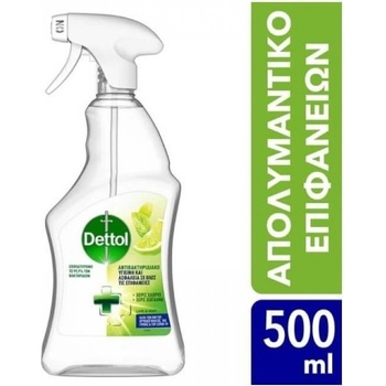 Dettol Антибактериален спрей Лимон и Мента, Dettol Cleaning Spray General Use Disinfectant Laim & Mint 500ml