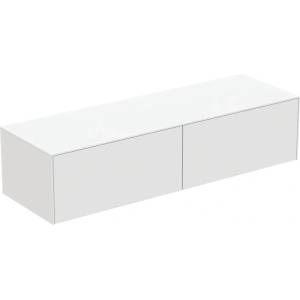 Ideal Standard Atelier Conca матово бял стенен шкаф с 2 чекмеджета и плот 160 см (T4315Y1)