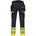 Portwest hi-vis dx4 КОБУР dx445 / Светлоотразителни еластични панталони, 16 джоба - hv жълто/черно uk 46/eu 62 (dx445ybr46)