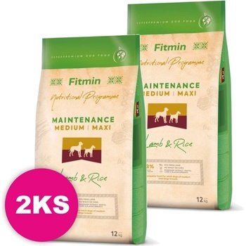 Fitmin Medium Maxi Lamb & Rice 2 x 12 kg