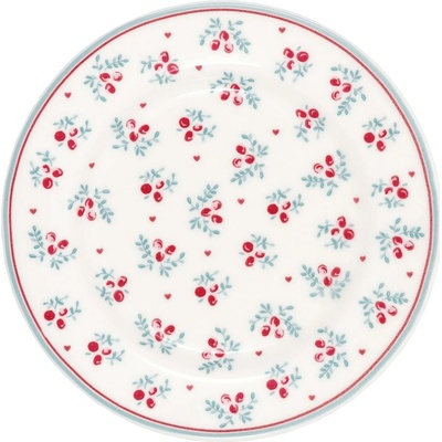 GREEN GATE Porcelánový talířek Belia White 15 cm, multi barva, porcelán