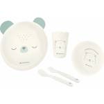 KikkaBoo Пластмасов сет за хранене KikkaBoo - Bear with Me, Mint (31302040135)