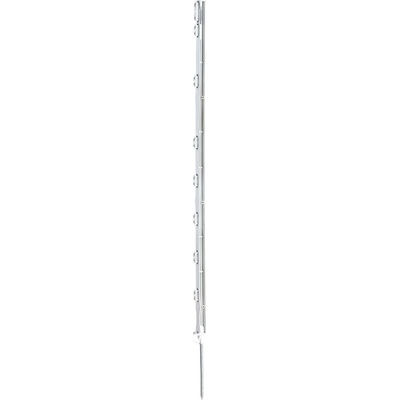 Tyčka - sloupek pro elektrický ohradník, plastová bílá, 105 cm, 1 nášlapka