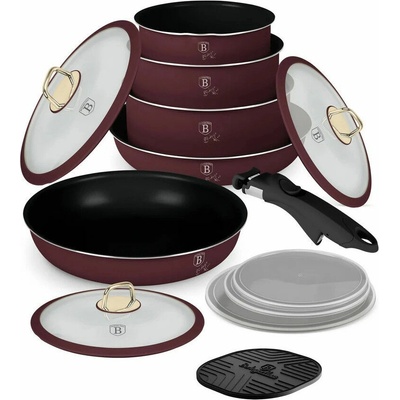 Berlinger Haus BH-8250 Комплект прибори за хранене Leonardo Collection от 12 части - Бордо (BH/8250)