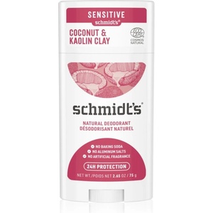 Schmidt's Coconut & Kaolin Clay дезодорант стик 24 часа 75 гр