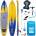 AquaTone Стендъп падъл борд Aquatone Flame 3.0 Touring 12'6" каяк комплект (TS-362DK)
