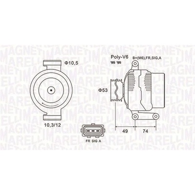 Generátor MAGNETI MARELLI 063731638010