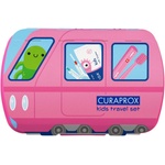 CURAPROX Детски комплект за път със сгъваема четка, розов