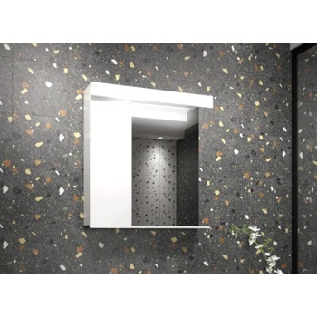 GERA МЕБЕЛ ЗА БАНЯ С ОГЛЕДАЛО КАРИНА 61х65х14-17см БЯЛ