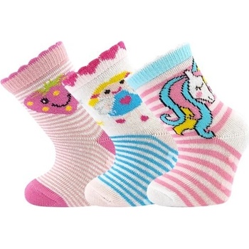 Boma ponožky Filípek 02 ABS mix B holka 3 pár