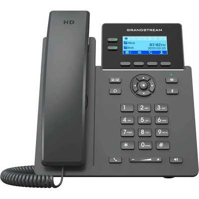 Grandstream VoIP телефон Grandstream GRP2602, 2.41" (6.12 cm) цветен LCD дисплей, 4 SIP акаунта, 2 линии, GDMS система, EHS поддръжка, 2x LAN10/100, черен (GRP2602)