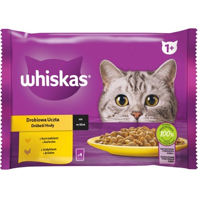 Whiskas Core hydinová v šťave 4 x 85 g