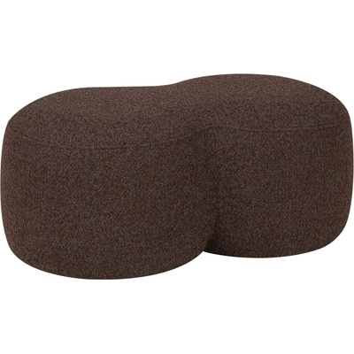 noo.ma Hnědý bouclé taburet Umbo 88 x 50 cm