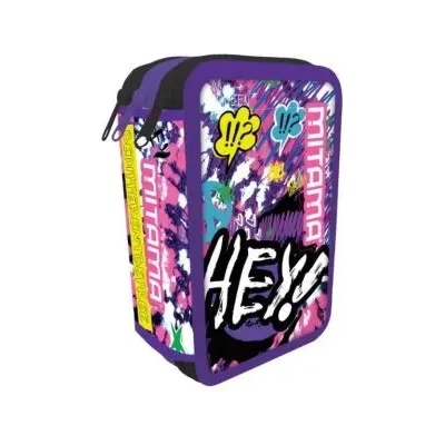 Mitama Hey Dye ученически несесер с 3 ципа, ПЪЛЕН