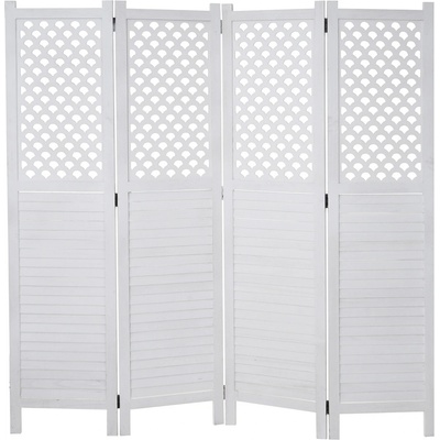 Design-Shop Paraván Shabby vintage A84 170 x 161 cm Bílá