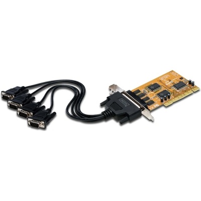 ASSMANN Контролер Digitus DS-33002-1, от PCI към 4x RS232(м), 600bps (DS-33002-1)