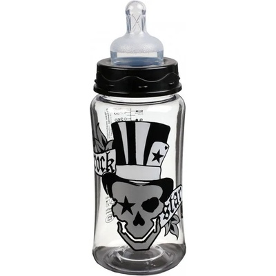 ROCK STAR BABY Baby Nova RSB Шише PA 300 мл силиконов биберон широк - Тату пират (93080)