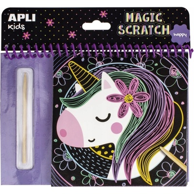 APLI Kids Škrabacie obrázky Magic Scratch jednorožec