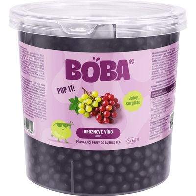 BOBA Hroznové víno kuličky do Bubble Tea 3,2 Kg