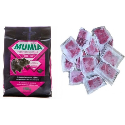 Англия Отрова за мишки и плъхове Мумия, гризачите умират и изсъхват без да миришат 150 гр. - 15 бр. в опаковка (801010-901)