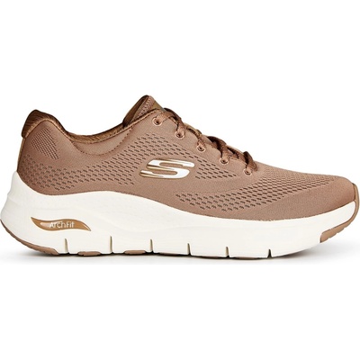 Skechers Дамски маратонки Skechers Engineered Mesh Lace-Up Low-Top Trainers Womens - Tan