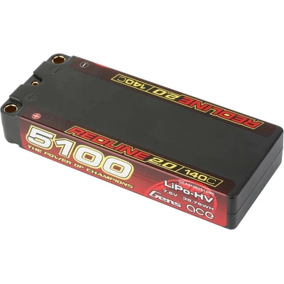 GensAce Redline 2.0 Mid Size 2S HV 7.6V-140C-5100 113x47x19mm 191 g