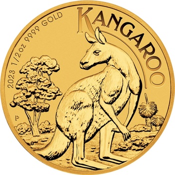 Perth Mint Zlatá minca Kangaroo 1/2 oz