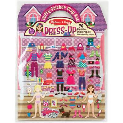 Melissa & Doug vypuklé nálepky puffy 76 ks
