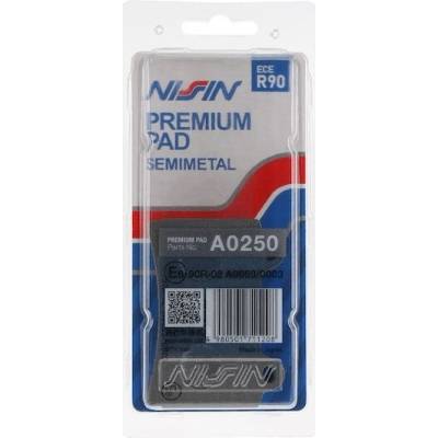 ACI brzdové destičky, NISSIN (semi-metalická směs) 2 ks v balení