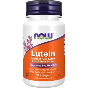 NOW Lutein 10 mg Esters [60 Гел капсули]