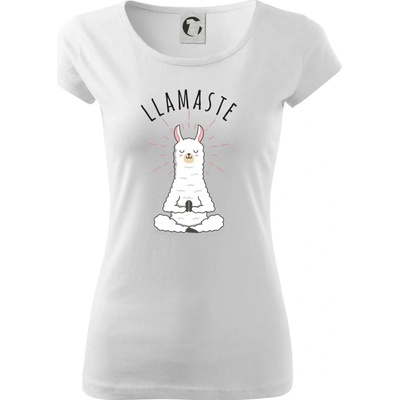 Yoga Llamaste Dámské triko Pure Bílá