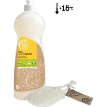 TIERRA VERDE Multipack Gel na nádobí BIO citron 1l + Lufa oválná malá