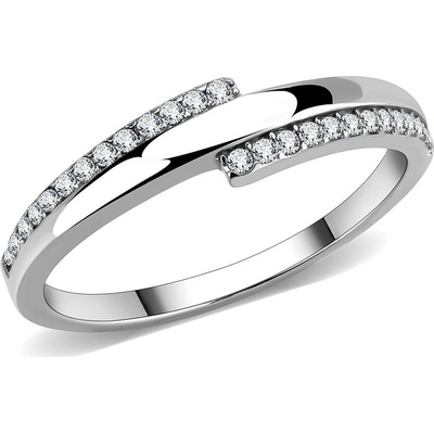 Mabell Dámský prsten z chirurgické oceli INANNA CZ221DA234 5C45