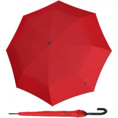Knirps KNIRPS A.760 STICK RED - elegantní holový vystřelovací deštník