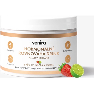 Venira hormonální rovnováha drink jahoda-limetka 104 g