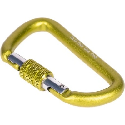 Karabina NLG s nosností 5 kg, malá – kov, zlatá, 30×65 mm