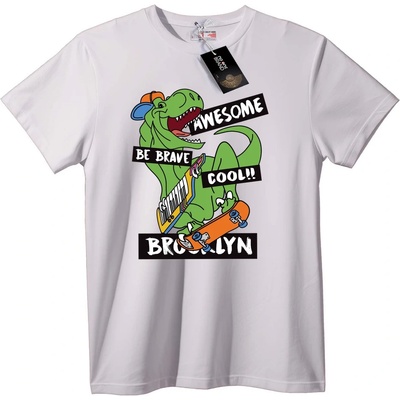 Тениска Дино Скейт Рок - 2XL, Black
