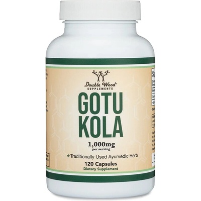 Double Wood Supplements Готу Кола 500 mg 120 капсули | Double Wood (27292 DW)