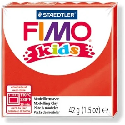 FIMO Глина, 42 g, горима, FIMO "Kids", червена 8030-2 (8030-2)