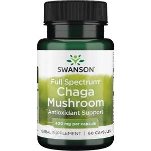 Swanson Full Spectrum Chaga Mushroom 400 mg [60 капсули]