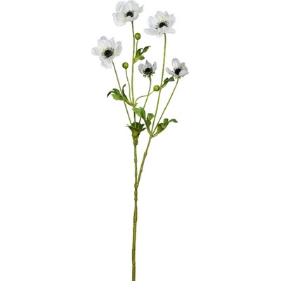 Umelá kvetina sasanky výška 81 cm Gasper - biela