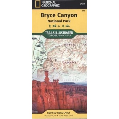 Bryce Canyon národní park Utah turistická mapa GPS komp. NGS