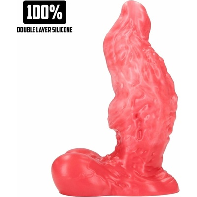Ouch! Fiction Cocks Hell Ravager, silikónové dildo s prísavkou 18,5 x 2,8–6,7 cm