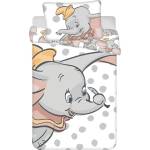 Jerry Fabrics Бяло-сиво памучно детско спално бельо 100x135 cm Dumbo "Dots" - Jerry Fabrics (601.02.1099.03.JF)