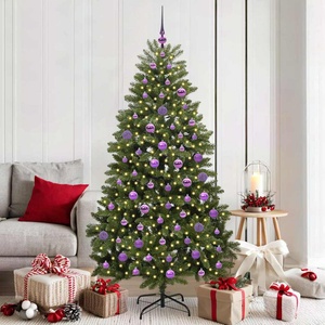 vidaXL С изкуствено коледно дърво 180 cm 300 LED светодиода Топло бяло (3395691)