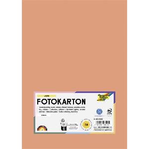 FOLIA Декоративен картон, 2 страници, A4, 300 g, 50 листа, FOLIA, сьомга 614/50 45 (614/50 45)