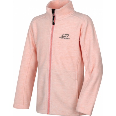 Hannah ALMA JR Detská fleece mikina 10005173HHX01 seashell pink mel