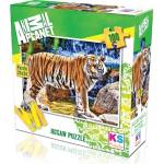 KS Games Animal Planet пъзел 100 части - Азиатски Тигър (24x34)
